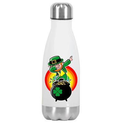 Dabbing Leprechaun Funny Irish Dab St. Patrick's Day Stainless Steel Insulated Water Bottle