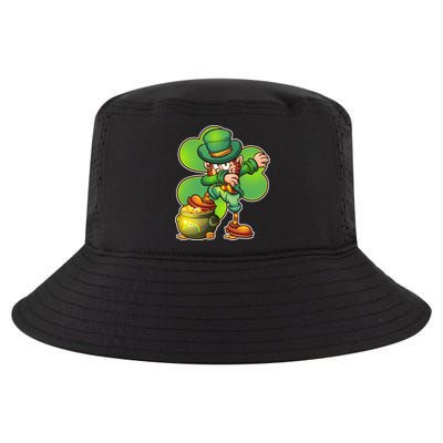 Dabbing Leprechaun Pot Of Gold Cool Comfort Performance Bucket Hat