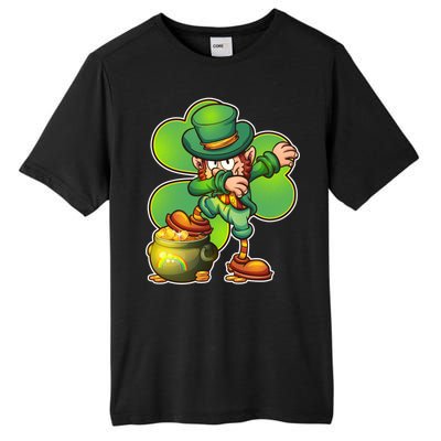 Dabbing Leprechaun Pot Of Gold Tall Fusion ChromaSoft Performance T-Shirt