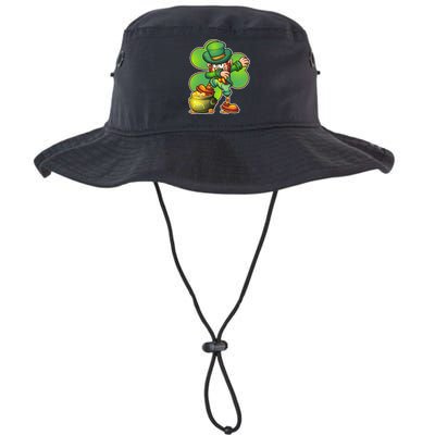 Dabbing Leprechaun Pot Of Gold Bucket Hat