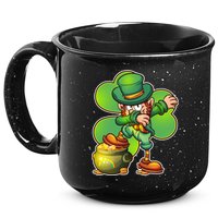 Dabbing Leprechaun Pot Of Gold 15oz Campfire Ceramic Mug
