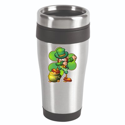 Dabbing Leprechaun Pot Of Gold 16oz Travel Tumbler