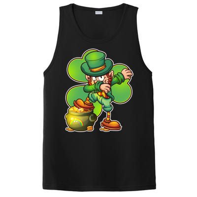 Dabbing Leprechaun Pot Of Gold PosiCharge Competitor Tank