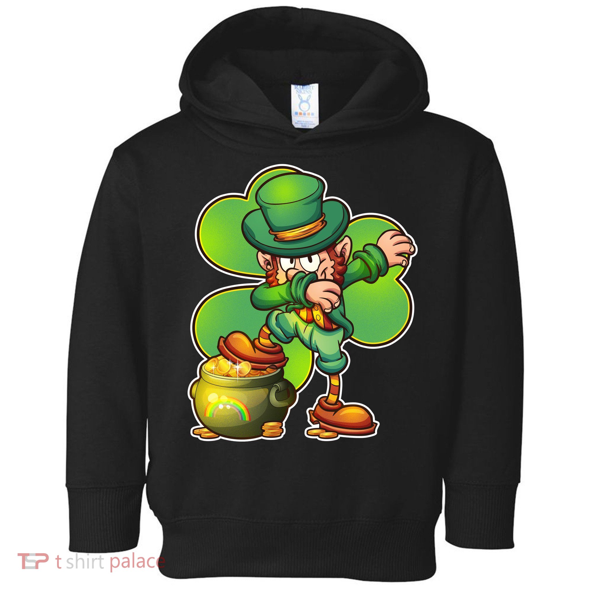 Dabbing Leprechaun Pot Of Gold Toddler Hoodie