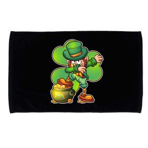 Dabbing Leprechaun Pot Of Gold Microfiber Hand Towel