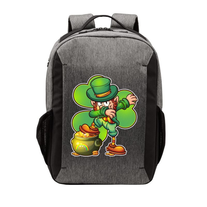 Dabbing Leprechaun Pot Of Gold Vector Backpack