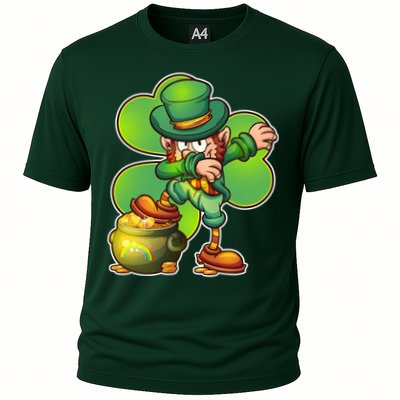 Dabbing Leprechaun Pot Of Gold Performance Shirt