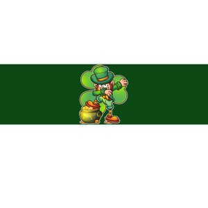 Dabbing Leprechaun Pot Of Gold Bumper Sticker