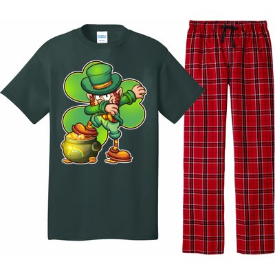 Dabbing Leprechaun Pot Of Gold Pajama Set