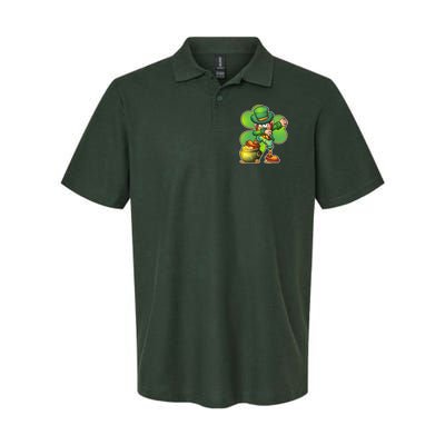 Dabbing Leprechaun Pot Of Gold Polo