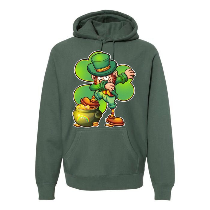 Dabbing Leprechaun Pot Of Gold Premium Hoodie