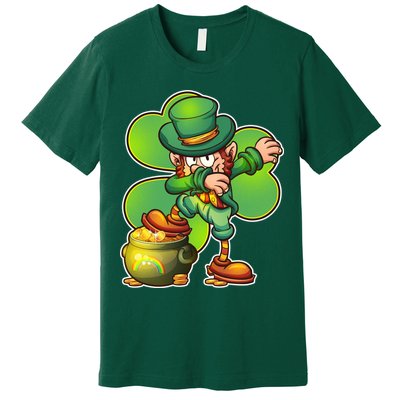 Dabbing Leprechaun Pot Of Gold Premium T-Shirt