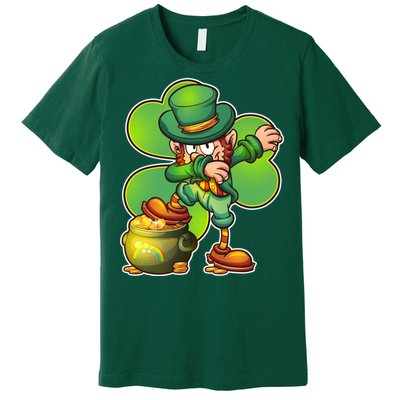 Dabbing Leprechaun Pot Of Gold Premium T-Shirt