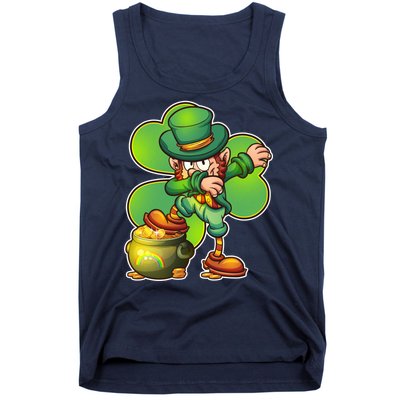 Dabbing Leprechaun Pot Of Gold Tank Top