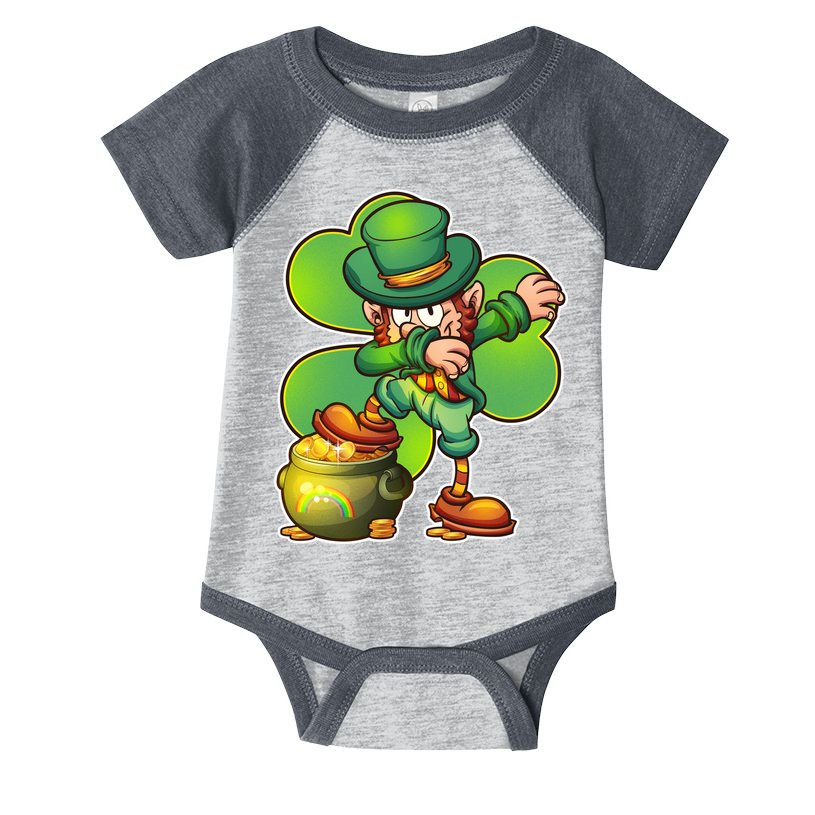Dabbing Leprechaun Pot Of Gold Infant Baby Jersey Bodysuit