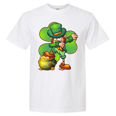 Dabbing Leprechaun Pot Of Gold Garment-Dyed Heavyweight T-Shirt