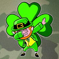 Dabbing Leprechaun St. Patrick's Day Clover Legacy Tie Dye Trucker Hat