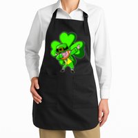 Dabbing Leprechaun St. Patrick's Day Clover Apron
