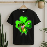 Dabbing Leprechaun St. Patrick's Day Clover T-Shirt