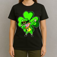 Dabbing Leprechaun St. Patrick's Day Clover T-Shirt