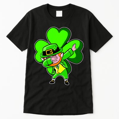 Dabbing Leprechaun St. Patrick's Day Clover Tall T-Shirt