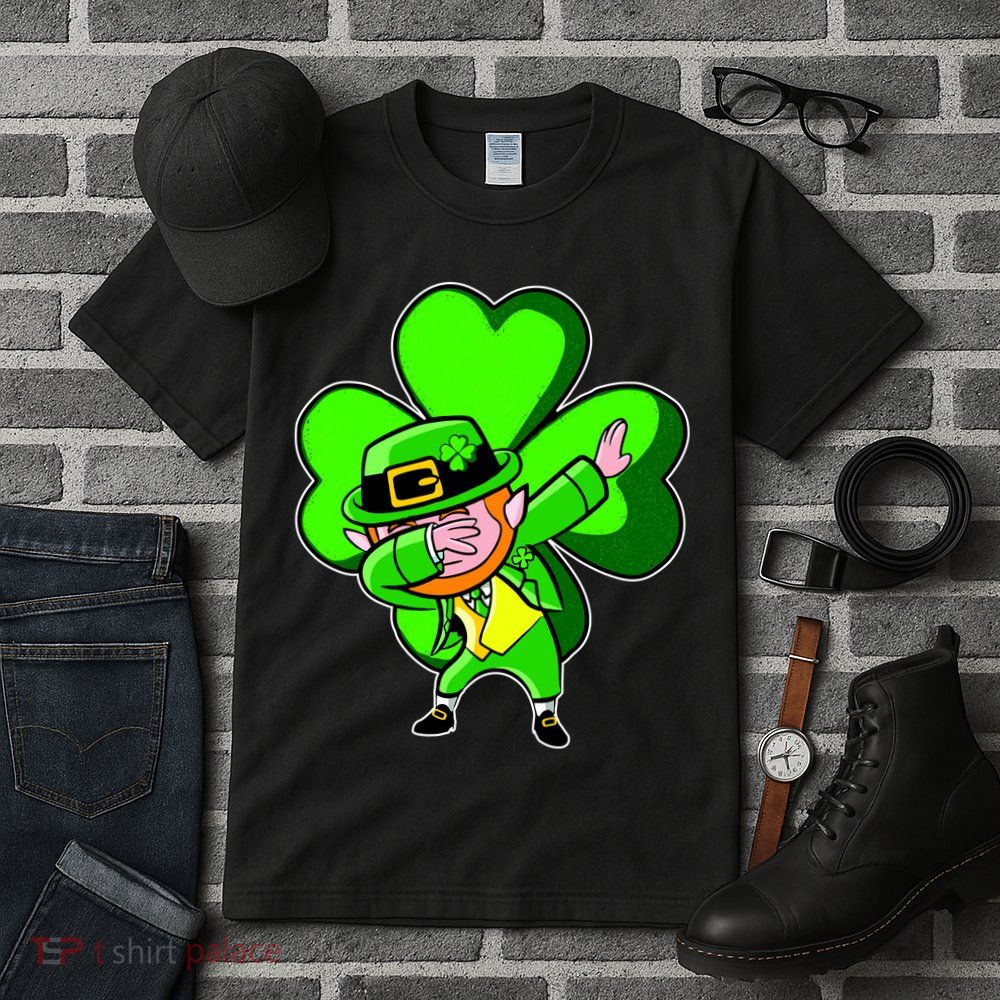 Dabbing Leprechaun St. Patrick's Day Clover Tall T-Shirt