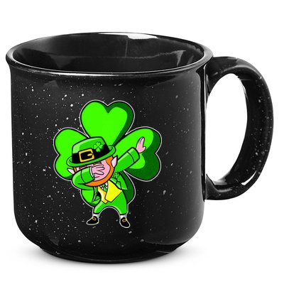 Dabbing Leprechaun St. Patrick's Day Clover 15oz Campfire Ceramic Mug