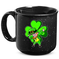 Dabbing Leprechaun St. Patrick's Day Clover 15oz Campfire Ceramic Mug