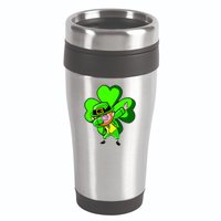 Dabbing Leprechaun St. Patrick's Day Clover 16oz Travel Tumbler