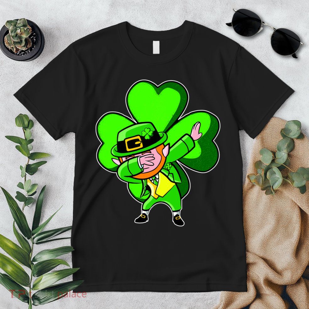 Dabbing Leprechaun St. Patrick's Day Clover Premium T-Shirt