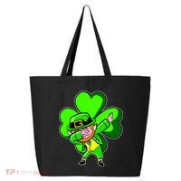 Dabbing Leprechaun St. Patrick's Day Clover 25L Jumbo Tote