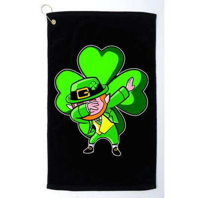 Dabbing Leprechaun St. Patrick's Day Clover Golf Towel