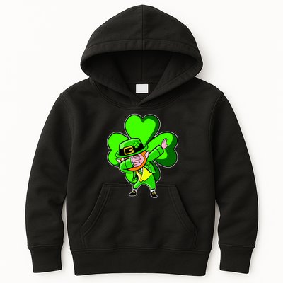 Dabbing Leprechaun St. Patrick's Day Clover Kids Hoodie