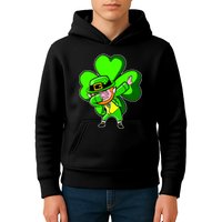 Dabbing Leprechaun St. Patrick's Day Clover Kids Hoodie