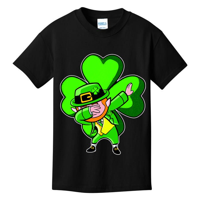 Dabbing Leprechaun St. Patrick's Day Clover Kids T-Shirt