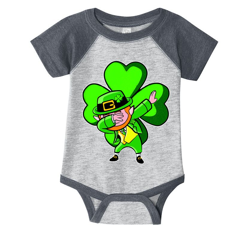 Dabbing Leprechaun St. Patrick's Day Clover Infant Baby Jersey Bodysuit