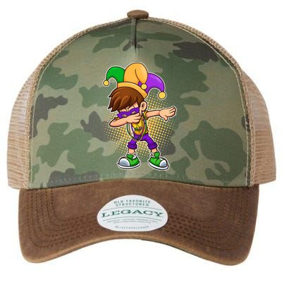 Dabbing Mardi Gras Jester Legacy Tie Dye Trucker Hat