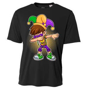 Dabbing Mardi Gras Jester Cooling Performance Crew T-Shirt