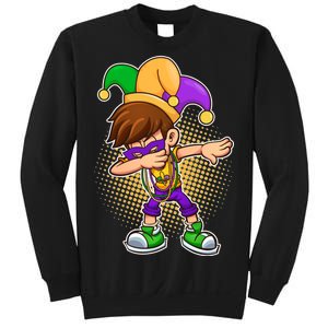 Dabbing Mardi Gras Jester Sweatshirt