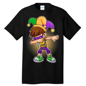 Dabbing Mardi Gras Jester Tall T-Shirt