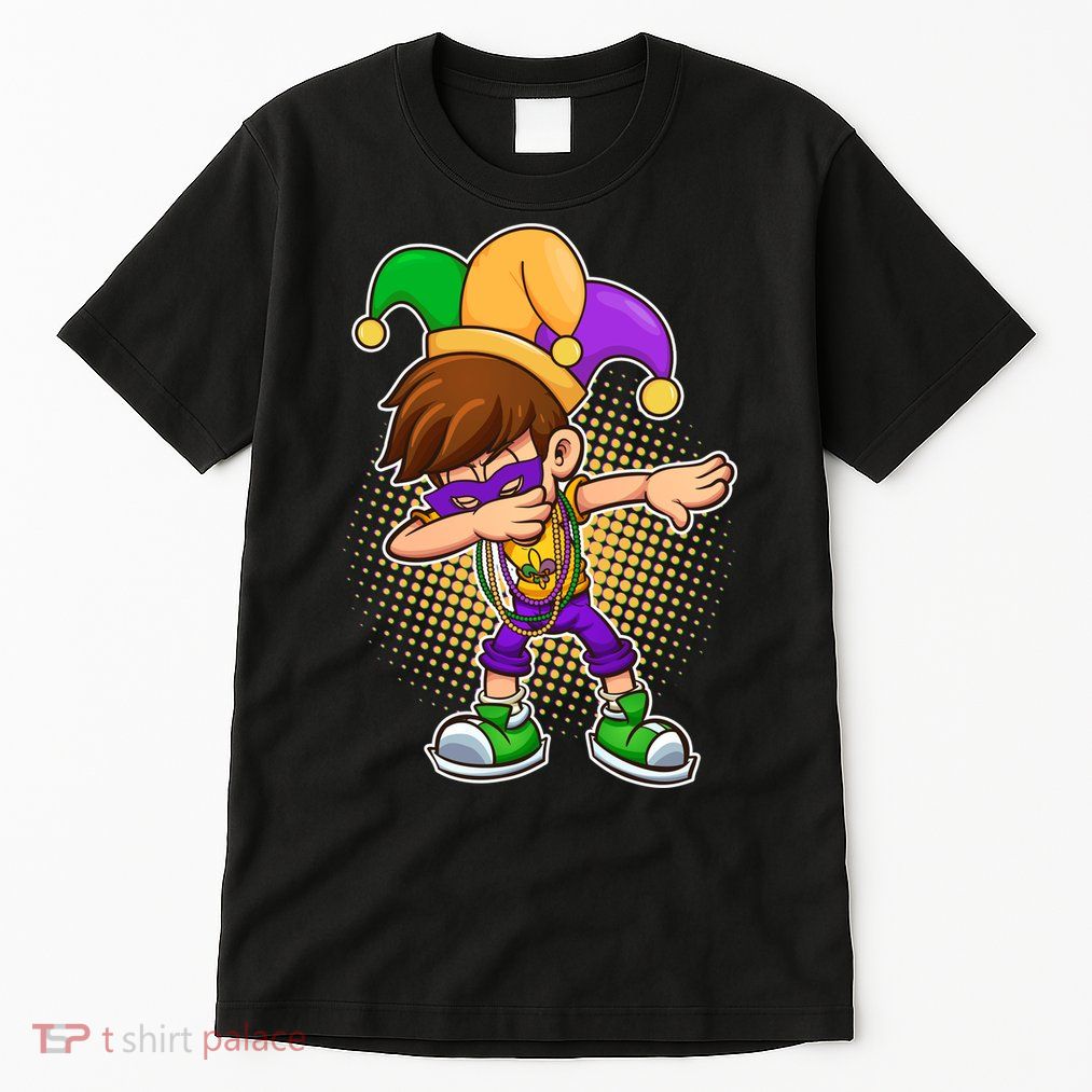 Dabbing Mardi Gras Jester Tall T-Shirt