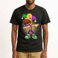 Dabbing Mardi Gras Jester Tall T-Shirt