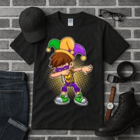 Dabbing Mardi Gras Jester Tall T-Shirt