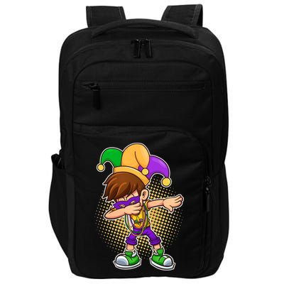 Dabbing Mardi Gras Jester Impact Tech Backpack