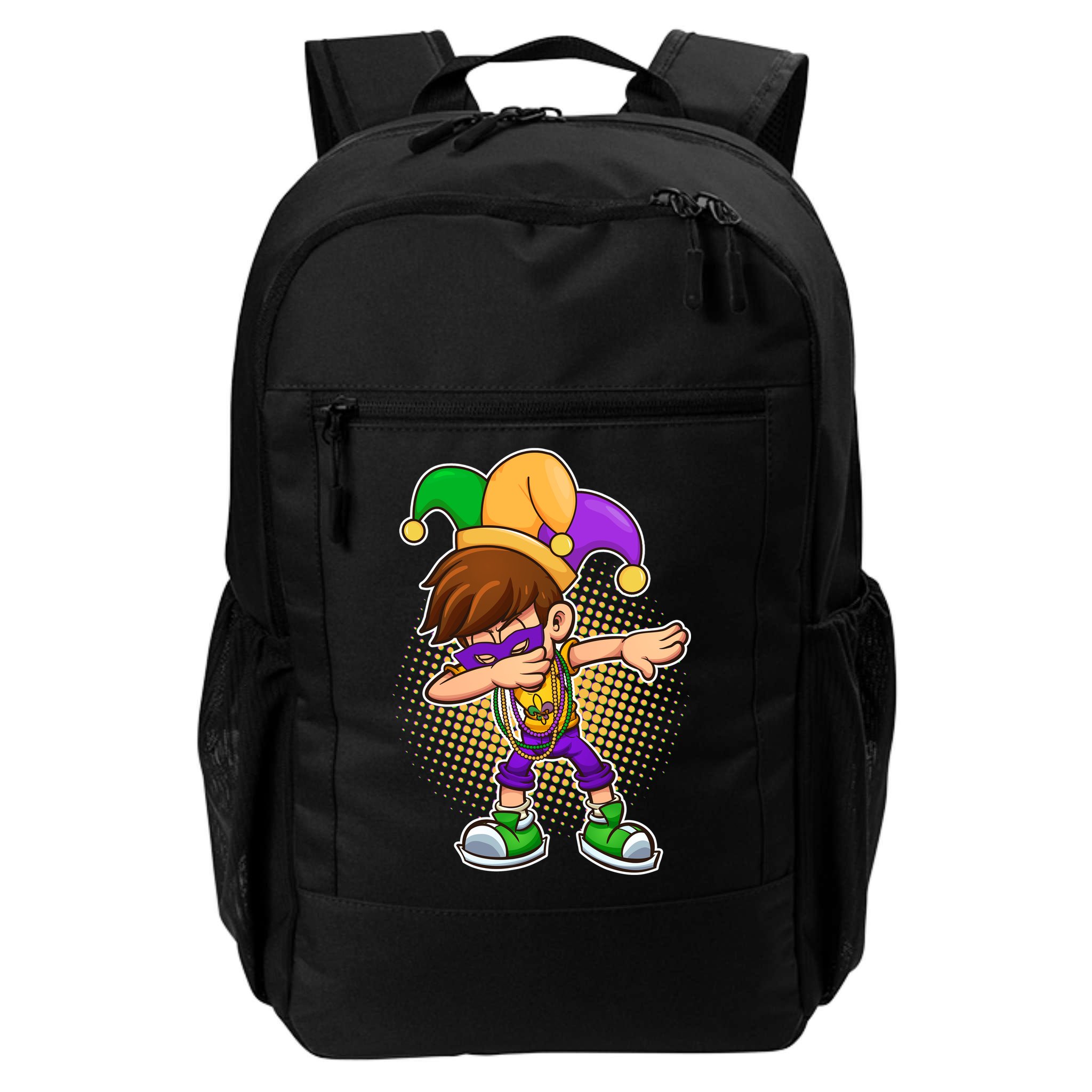 Dabbing Mardi Gras Jester Backpack
