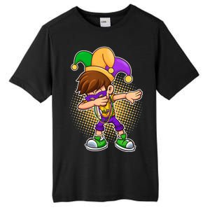 Dabbing Mardi Gras Jester Tall Fusion ChromaSoft Performance T-Shirt