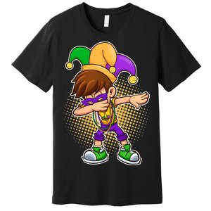 Dabbing Mardi Gras Jester Premium T-Shirt