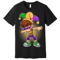 Dabbing Mardi Gras Jester Premium T-Shirt