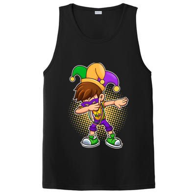 Dabbing Mardi Gras Jester PosiCharge Competitor Tank