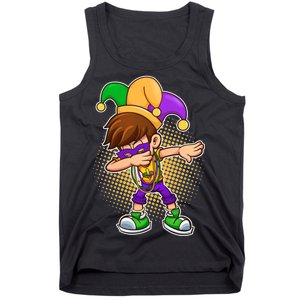 Dabbing Mardi Gras Jester Tank Top